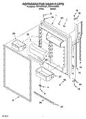 REFRIGERATOR DOOR PARTS Diagram and Parts List for KTRP19KRWH01  KitchenAid Refrigerator