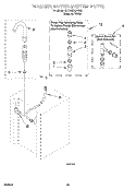 WASHER WATER SYSTEM Diagram and Parts List for BYCWD6274W2  Crosley Washer Dryer Combo