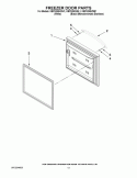 FREEZER DOOR PARTS Diagram and Parts List for KBFS25EVMS1  KitchenAid Refrigerator