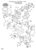 CABINET AND STIRRER Diagram and Parts List for KEMS308GSS0  KitchenAid Microwave Oven Combo