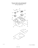 MAIN TOP Diagram and Parts List for 2765^0A  Whirlpool Range