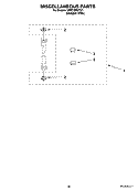 MISCELLANEOUS  PARTS, OPTIONAL PARTS (NOT INCLUDED) Diagram and Parts List for YMET3800TW1  Whirlpool Washer Dryer Combo