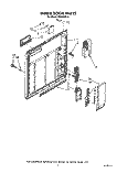 INNER DOOR Diagram and Parts List for WU5650X0  Roper Dishwasher
