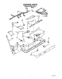 CONTROL Diagram and Parts List for KSRB27QABL04  KitchenAid Refrigerator