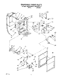 DISPENSER FRONT Diagram and Parts List for KSRC25DXAL10  KitchenAid Refrigerator