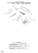 LATCH Diagram and Parts List for KEMS377GAL3  KitchenAid Microwave Oven Combo