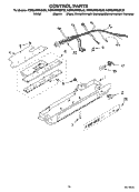 CONTROL PARTS Diagram and Parts List for KSRS25RSBL00  KitchenAid Refrigerator