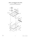 MAIN TOP Diagram and Parts List for C2357^0  Whirlpool Cooktop