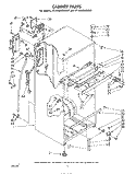 CABINET Diagram and Parts List for ET18JMXMWR0  Whirlpool Refrigerator