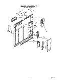 INNER DOOR Diagram and Parts List for WU3006X0  Roper Dishwasher