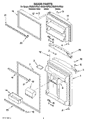 DOOR PARTS Diagram and Parts List for ER2MHKXPL06  Whirlpool Refrigerator