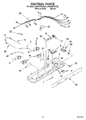 CONTROL Diagram and Parts List for 5VGS7SHGKT00  Whirlpool Refrigerator