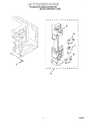 LATCH BOARD Diagram and Parts List for MT3105SHQ0  Whirlpool Microwave