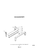 BACKGUARD Diagram and Parts List for SF3020ERW4  Whirlpool Range