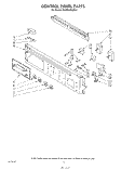 CONTROL PANEL Diagram and Parts List for KGBS245SBL0  KitchenAid Wall Oven