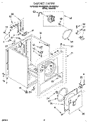 SECTION Diagram and Parts List for REL4632DW0  Roper Dryer