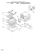 INTERNAL OVEN Diagram and Parts List for KEBS278DSS11  KitchenAid Wall Oven