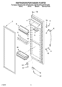 REFRIGERATOR DOOR Diagram and Parts List for KSRK25ILBL02  KitchenAid Refrigerator