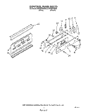 CONTROL PANEL Diagram and Parts List for RF395PXXW0  Whirlpool Range