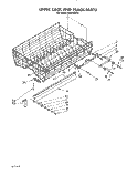 UPPER RACK AND TRACK Diagram and Parts List for KUDP220T0  KitchenAid Dishwasher