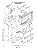 EYE LEVEL CHASSIS Diagram and Parts List for RM978BXVF1  Whirlpool Microwave Oven Combo