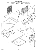 UNIT Diagram and Parts List for GR2SHTXKS00  Whirlpool Refrigerator