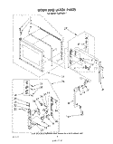 DOOR AND LATCH Diagram and Parts List for RJM76001  Whirlpool Microwave