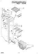 FREEZER LINER Diagram and Parts List for 4YED25PWBW00  Whirlpool Refrigerator