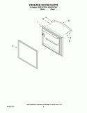FREEZER DOOR PARTS Diagram and Parts List for KBRS19KTBL4  KitchenAid Refrigerator