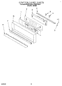 CONTROL PANEL, LITERATURE Diagram and Parts List for KEMI371BBL1  KitchenAid Wall Oven