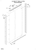 CABINET TRIM Diagram and Parts List for KSSS36QDX02  KitchenAid Refrigerator