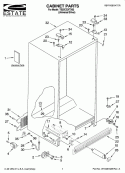 CABINET PARTS Diagram and Parts List for TS25CGXTD02  Estate Refrigerator