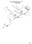 COOKTOP BURNER Diagram and Parts List for FGS385BL5  Roper Range