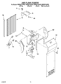 AIR FLOW PARTS Diagram and Parts List for KSRS27ILBL02  KitchenAid Refrigerator