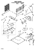 UNIT PARTS Diagram and Parts List for ET1PHKXPT01  Whirlpool Refrigerator