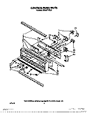 CONTROL PANEL Diagram and Parts List for KEBI271WBL3  KitchenAid Wall Oven