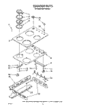 COOKTOP Diagram and Parts List for KEDT105VBL2  KitchenAid Range