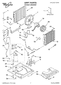 UNIT PARTS Diagram and Parts List for ACQ189XM0  Whirlpool Air Conditioner