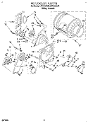 SECTION Diagram and Parts List for LEV7646AN2  Whirlpool Dryer