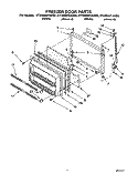 FREEZER DOOR Diagram and Parts List for ET20NMYAN00  Whirlpool Refrigerator