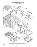 INTERNAL OVEN Diagram and Parts List for SF365BEPW7  Whirlpool Range