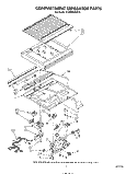 COMPARTMENT SEPARATOR Diagram and Parts List for ET20NKXSW10  Whirlpool Refrigerator