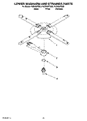 LOWER WASHARM AND STRAINER PARTS, OPTIONAL PARTS (NOT INCLUDED) Diagram and Parts List for KUDK03FTBL3  KitchenAid Dishwasher