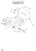 OVEN CAVITY Diagram and Parts List for MT1151SGQ0  Whirlpool Microwave
