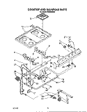 COOKTOP AND MANIFOLD , LIT/OPTIONAL Diagram and Parts List for SF302BERW5  Whirlpool Range