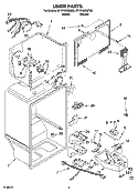 LINER PARTS Diagram and Parts List for ET1FHMXMT02  Whirlpool Refrigerator