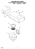BLOWER UNIT PARTS, OPTIONAL PARTS Diagram and Parts List for KECD806RSS00  KitchenAid Cooktop