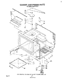 CABINET AND STIRRER Diagram and Parts List for RM973PXLT1  Whirlpool Microwave Oven Combo