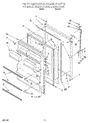 REFRIGERATOR DOOR, LIT/OPTIONAL Diagram and Parts List for ET20NKXAN00  Whirlpool Refrigerator