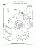 LOWER OVEN PARTS Diagram and Parts List for RBD305PVB02  Whirlpool Wall Oven